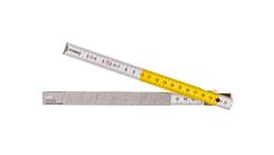 Miara składana drewniana 1 m biało-żółta 26C005-113443