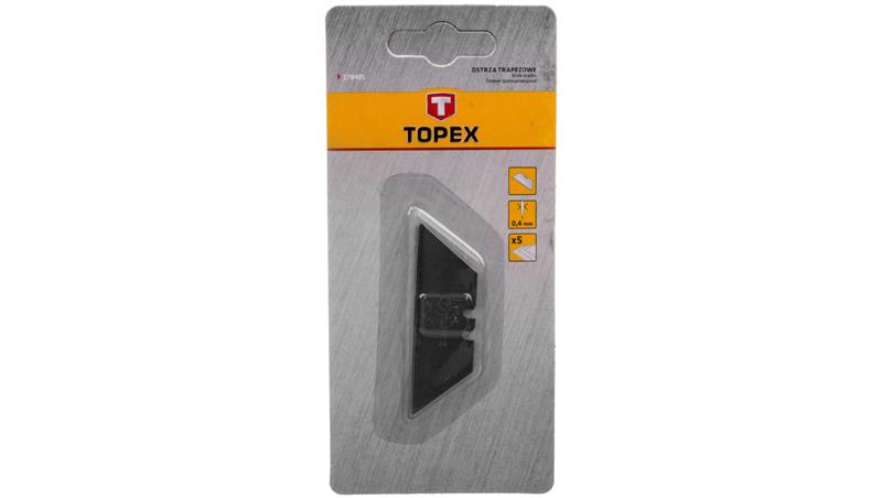 Ostrze trapezowe wymienne 60mm 0.4mm 17B405 /5szt./-112979 Ostrze trapezowe wymienne 60mm 0.4mm 17B405 /5szt./-112979