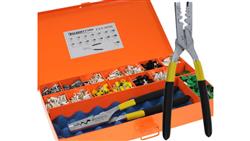 Zaciskarka do tulejek 0,5-16 z tulejkam w walizce / praska do kabli 0,5-16 mm2 / 0,5-0,75-1,0-1,5-2,5-4,0-6,0-10,0-16,0mm2 / PZD