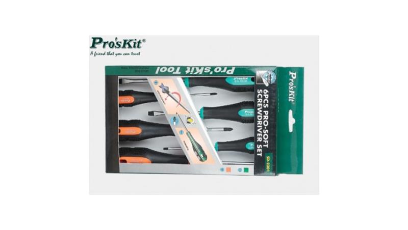 Zestaw śrubokrętów płaskich i krzyżowych 6szt SD-2301-114370