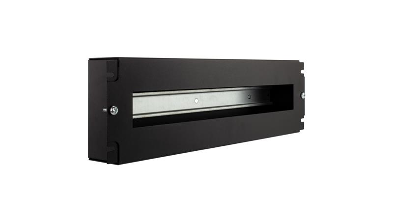 Panel dystrybucji napięć TS-35 RACK 19 cali 3U czarny-111685