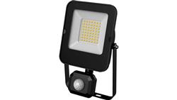 Projektor Naświetlacz LED 30W 3000lm 6000K/chłodna IP44 z czujnikiem ruchu PIR czarny ALFA PIR SMD 30W CW GXLR054-111647