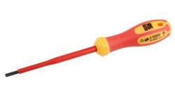 Wkrętak izolowany dla elektryka, grot Płaska 100 mm RS PRO-114137