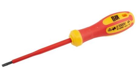 Wkrętak izolowany dla elektryka, grot Płaska 100 mm RS PRO-114114