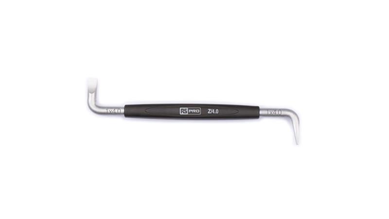 Wkrętak dwustronny kątowy, grot Płaska 100 mm RS PRO-114116