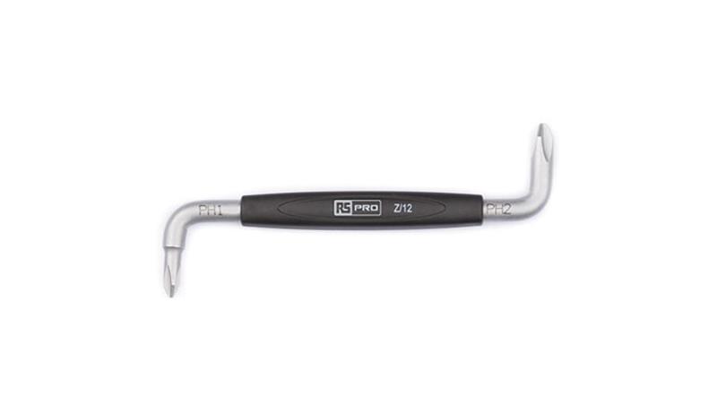 Wkrętak dwustronny kątowy, grot Phillips 100 mm RS PRO-114161 Wkrętak dwustronny kątowy, grot Phillips 100 mm RS PRO-114161