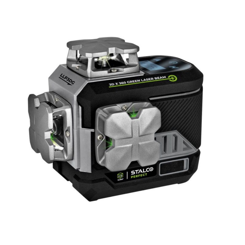 Laser krzyżowy 3D LLP3DG zielony STALCO PERFECT