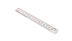 Linijka, Jednostki metryczne, 15cm, Stal nierdzewna-113496