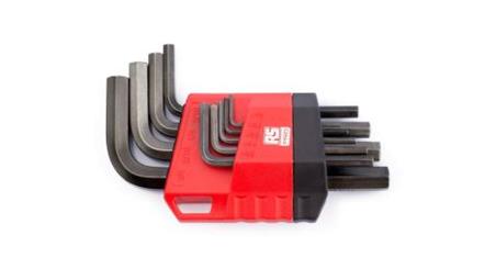 Zestaw kluczy imbusowych Jednostki brytyjskie, 9 szt. 1/16 in, 1/4 in, 1/8 in, 3/16 in, 3/32 in, 3/8 in, 5/16 in, 5/32-114508