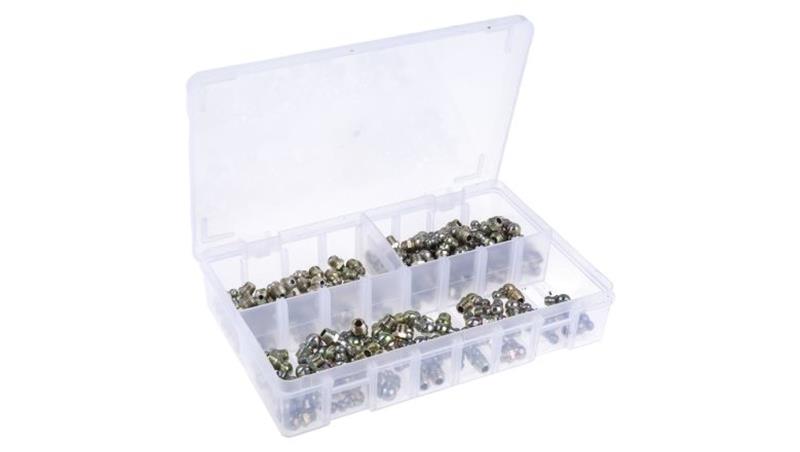 Zestaw smarowniczki, w zestawie: H1 proste 8 x 1 mm (x50)-113100 Zestaw smarowniczki, w zestawie: H1 proste 8 x 1 mm (x50)-113100
