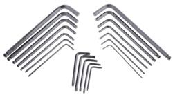 Zestaw kluczy imbusowych Jednostki metryczne, 19 szt. 2 mm, 2.5 mm, 3 mm, 4 mm, 5 mm, 5.5 mm, 6 mm, 6.5 mm, 8 mm, T10,-114425