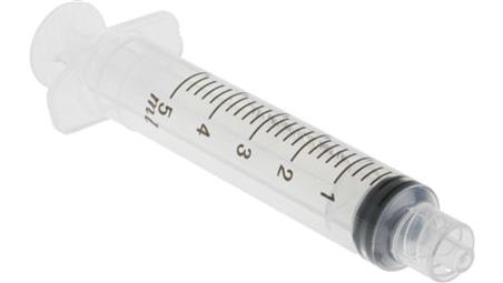 Strzykawka PE, 5ml Capacity, 103mm Length x 13.7mm dia. RS PRO-114717