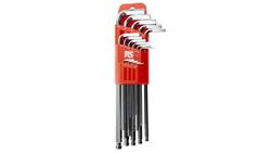 Zestaw kluczy imbusowych, 1,27 mm, 1,5 mm, 2 mm, 2,5 mm, 3 mm, 3,5 mm, 4 mm, 4,5 mm, 5 mm, 5,5 mm, 6 mm, 7 mm, 8 mm, 9-114520