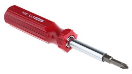 Wkrętak z końcówkami wymiennymi, grot Płaska, Phillips RS PRO-114228