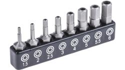 Zestaw końcówek wkrętakowych sześciokątnych, materiał Stal chromowo-molibdenowo-wanadowa, Hex 1.5, Hex 2, Hex 2.5, Hex-113999