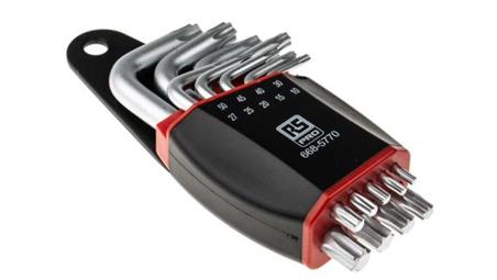 Zestaw kluczy Torx typu L, 9 szt., RS PRO-114426
