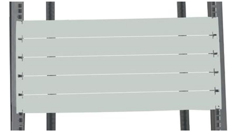 Panel zaślepiający do szafy RACK, 2U, 483 x 9mm, kolor: Szary, RS PRO-111786
