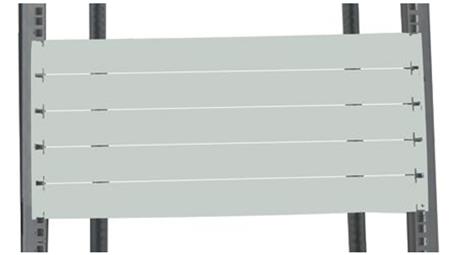 Panel zaślepiający do szafy RACK, 8U, 483 x 9mm, kolor: Szary, RS PRO-111790