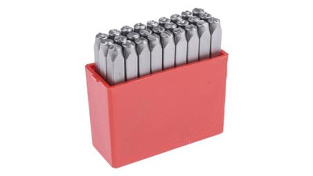 Zestaw wybijaków liter, H 4mm, 27-szt., (Od A do Z), RS PRO-112268