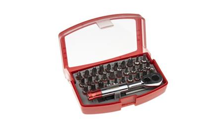 Zestaw końcówek, materiał Stal chromowo-wanadowa, Hex 3, hex 4, Hex 5, Hex 6, PH1, PH2, PH3, PZ1, PZ2, PZ3, SL4, S5.5,-114280