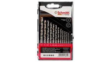 Wiertła do metalu HSS zestaw 13szt. 1,5-6,5mm wiertło - Schmith-90918