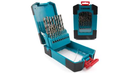 Wiertła do metalu HSS zestaw 19szt. 1-10mm wiertło - Schmith-90919
