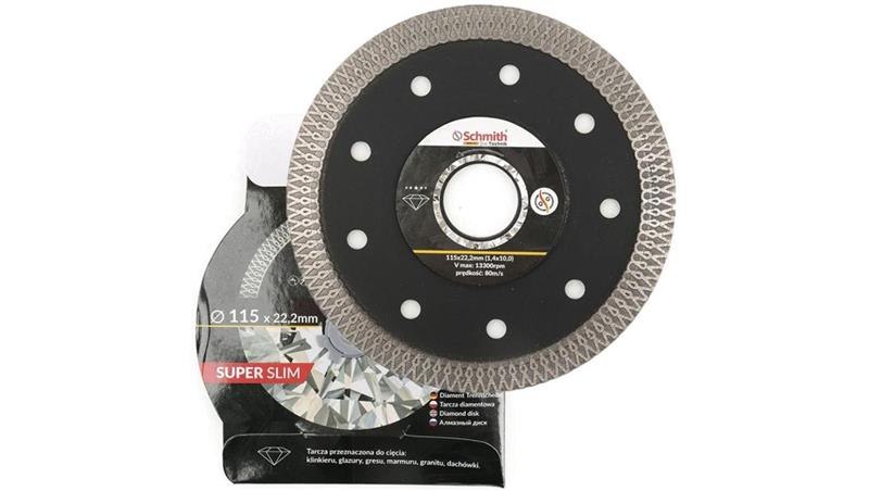 Tarcza diamentowa 115mm do gresu płytek Premium SLIM - Schmith-90413 Tarcza diamentowa 115mm do gresu płytek Premium SLIM - Schmith-90413