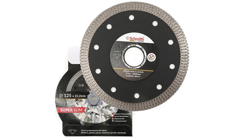 Tarcza diamentowa 125mm do gresu płytek Premium SLIM - Schmith-90414 Tarcza diamentowa 125mm do gresu płytek Premium SLIM - Schmith-90414
