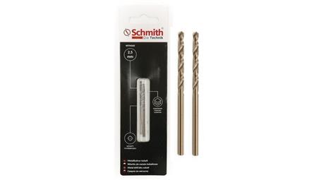 Wiertło do metalu kobaltowe 2,5mm wiertła 2szt HSS-Co Schmith-90906