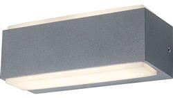 Kinkiet LED 7W 400lm 4000K/neutralna IP54 IK10 zewnętrzny aluminium + poliwęglan szary VILA 7W GRAY NW GXPS173-111596