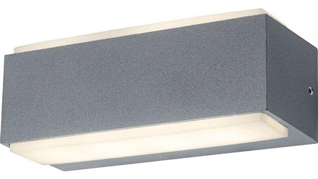 Kinkiet LED 7W 400lm 4000K/neutralna IP54 IK10 zewnętrzny aluminium + poliwęglan szary VILA 7W GRAY NW GXPS173-111596