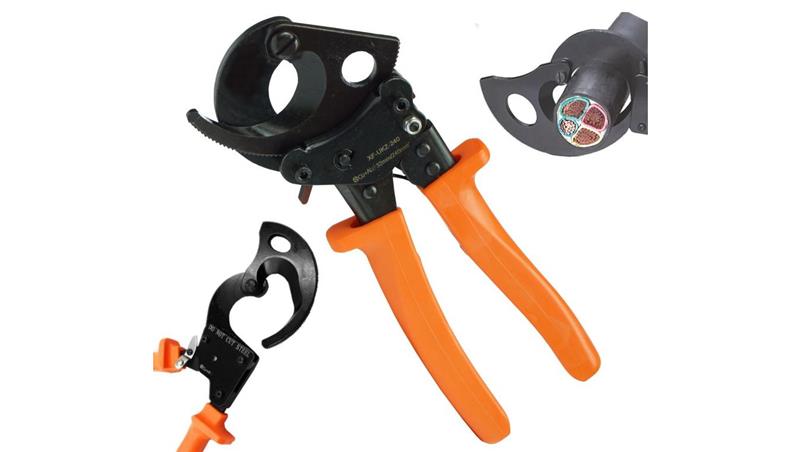 NOŻYCE DO KABLI ZAPADKOWE IZOLOWANE OBCINAKI ZĘBATKOWE 240 mm2 UCINAK-112855 NOŻYCE DO KABLI ZAPADKOWE IZOLOWANE OBCINAKI ZĘBATKOWE 240 mm2 UCINAK-112855
