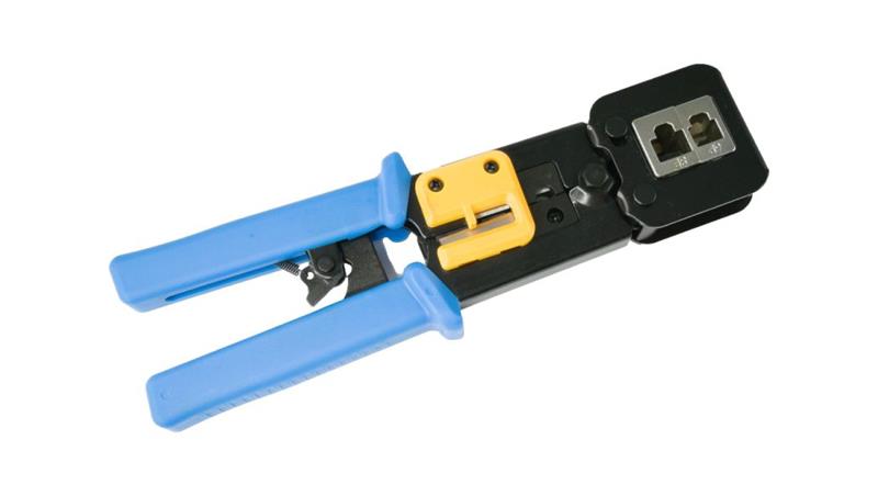 Zaciskarka przelotowych wtyków modularnych RJ45 (8p8c) i telefonicznych RJ12 (6p6c) RJ11 (6p4c) Alantec-113159
