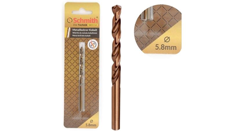 Wiertło do metalu kobaltowe 5,8mm HSS-Co Schmith-90929