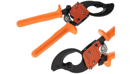Nożyce do kabli i przewodów 240 mm2 / FI: 32mm / Nożyce zapadkowe do kabli 240 / Obcinaki zębatkowe do kabli / NZF-32A-112954