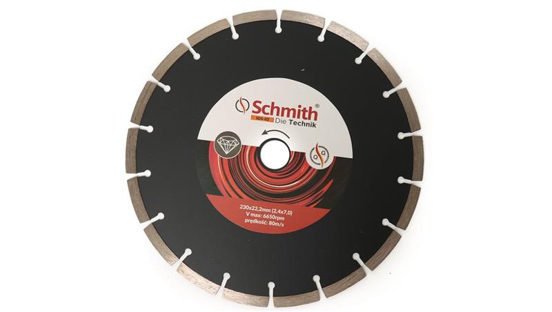 Tarcza diamentowa segmentowa 230mm Schmith-90421 Tarcza diamentowa segmentowa 230mm Schmith-90421