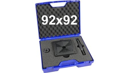 Wycinak kwadratowy do otworów w stali 92x92 mm / Otwornica do blachy 92x92mm / ENERGOTYTAN WK92-112803