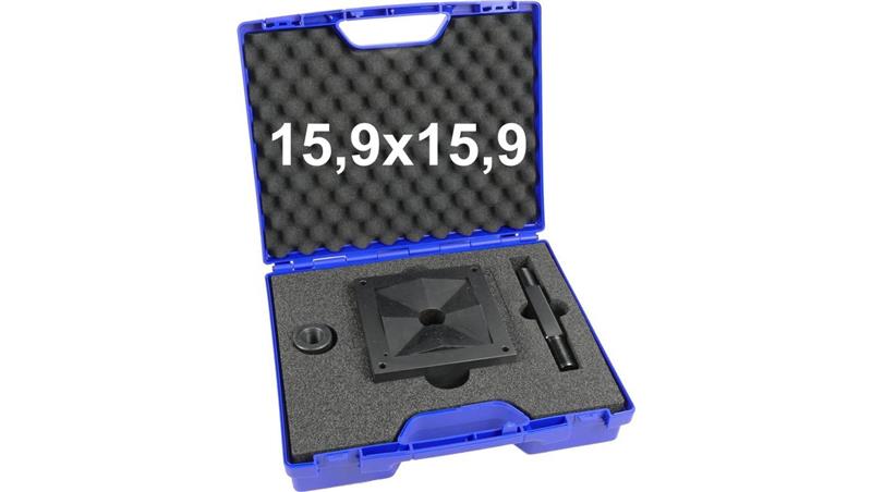 Wycinak kwadratowy do otworów w stali 15,9x15,9 mm / Otwornica do blachy 15,9x15,9mm / ENERGOTYTAN WK15,9-112805