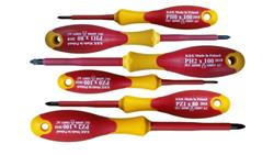 ZESTAW ŚRUBOKRĘTÓW WKRĘTAKÓW ŚRUBOKRĘTY WKRĘTAKI ŚRUBOKRĘT WKRĘTAK ELEKTRYCZNY IZOLOWANY 1000V dla elektryka KRZYŻOWE 6 SZTUK-11