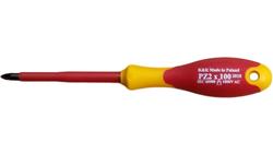 ZESTAW ŚRUBOKRĘTÓW WKRĘTAKÓW ŚRUBOKRĘTY WKRĘTAKI ŚRUBOKRĘT WKRĘTAK ELEKTRYCZNY IZOLOWANY 1000V PZ2x100 dla elektryka-114327