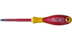 ZESTAW ŚRUBOKRĘTÓW WKRĘTAKÓW ŚRUBOKRĘTY WKRĘTAKI ŚRUBOKRĘT WKRĘTAK ELEKTRYCZNY IZOLOWANY 1000V PH2x100 dla elektryka-113979