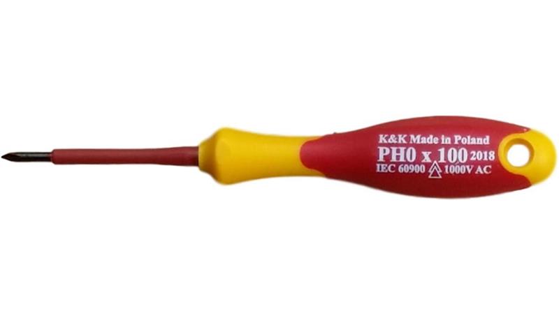 ZESTAW ŚRUBOKRĘTÓW WKRĘTAKÓW ŚRUBOKRĘTY WKRĘTAKI ŚRUBOKRĘT WKRĘTAK ELEKTRYCZNY IZOLOWANY 1000V PH0x60 dla elektryka-114330