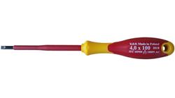 ZESTAW ŚRUBOKRĘTÓW WKRĘTAKÓW ŚRUBOKRĘTY WKRĘTAKI ŚRUBOKRĘT WKRĘTAK ELEKTRYCZNY IZOLOWANY 1000V 4,0x100 dla elektryka-114332