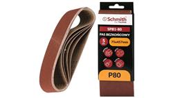 Pas bezkońcowy taśma papier ścierny P80 75x457mm 5szt Schmith-112351