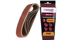Pas bezkońcowy taśma papier ścierny P40 75x457mm 5szt Schmith-112350