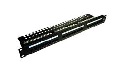 Patch panel 24-port UTP kat.5e 1U 19cali półka organizer-111701