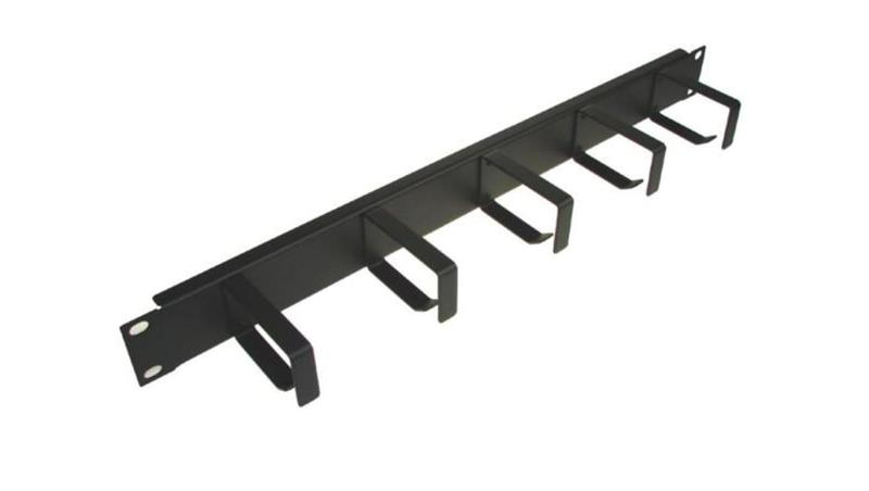 Organizator kabli 1U 5 uchwytów metal czarny-111679
