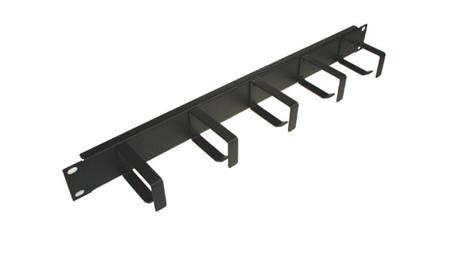 Organizator kabli 1U 5 uchwytów metal czarny-111679