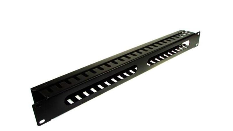 Organizator kabli 1U 24 uchwyty metal czarny-111676 Organizator kabli 1U 24 uchwyty metal czarny-111676