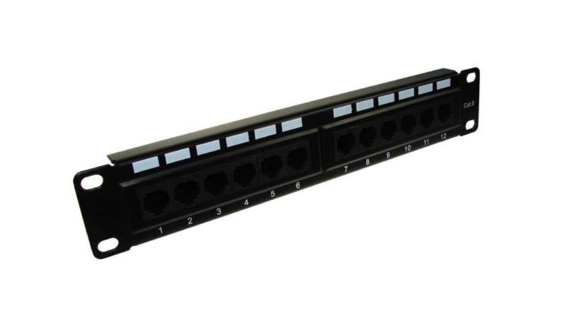 Patch panel 12-port UTP6 1U 10cali złącza krone-111707